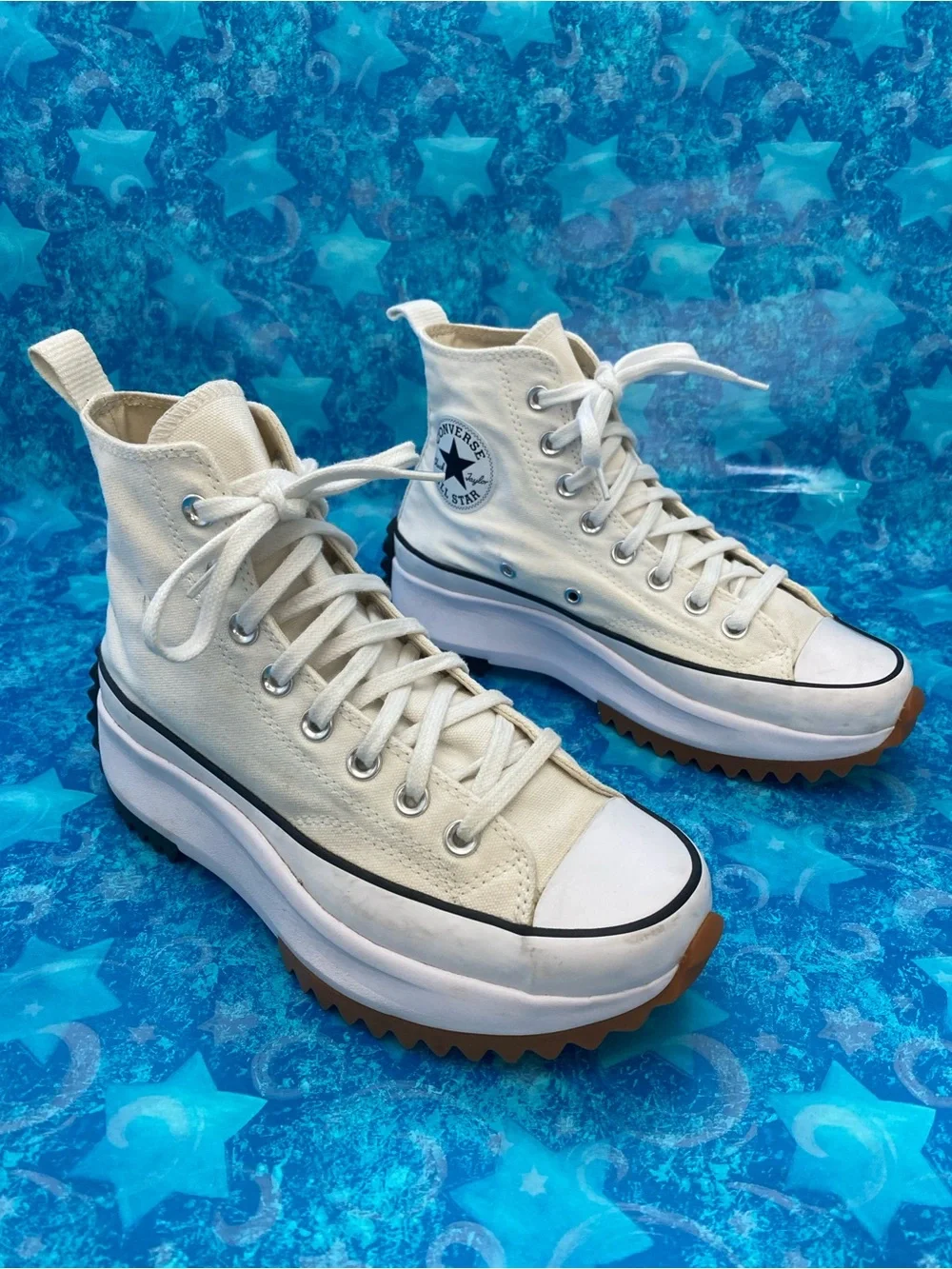 Converse Unisex White Run Star Hike Platform Sneaker Sz US Men 6.5/US Women 8 - Picture 3 of 13